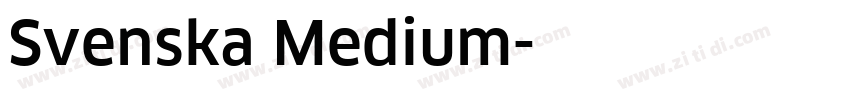 Svenska Medium字体转换